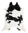 Black and White Large Brazilian Cowhide Rug 6'6"H x 5'0"W #A6126 by Hudson Hides