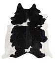Black and White Large Brazilian Cowhide Rug 7'3"H x 5'1"W #A6243 by Hudson Hides