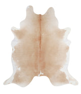 Beige and White XX-Large Brazilian Cowhide Rug 7'10"H x 6'5"W #A6289 by Hudson Hides