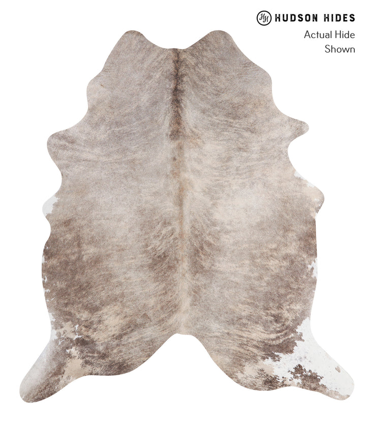 Grey Brindle X-Large Brazilian Cowhide Rug 7'0"H x 6'3"W #A6353 by Hudson Hides