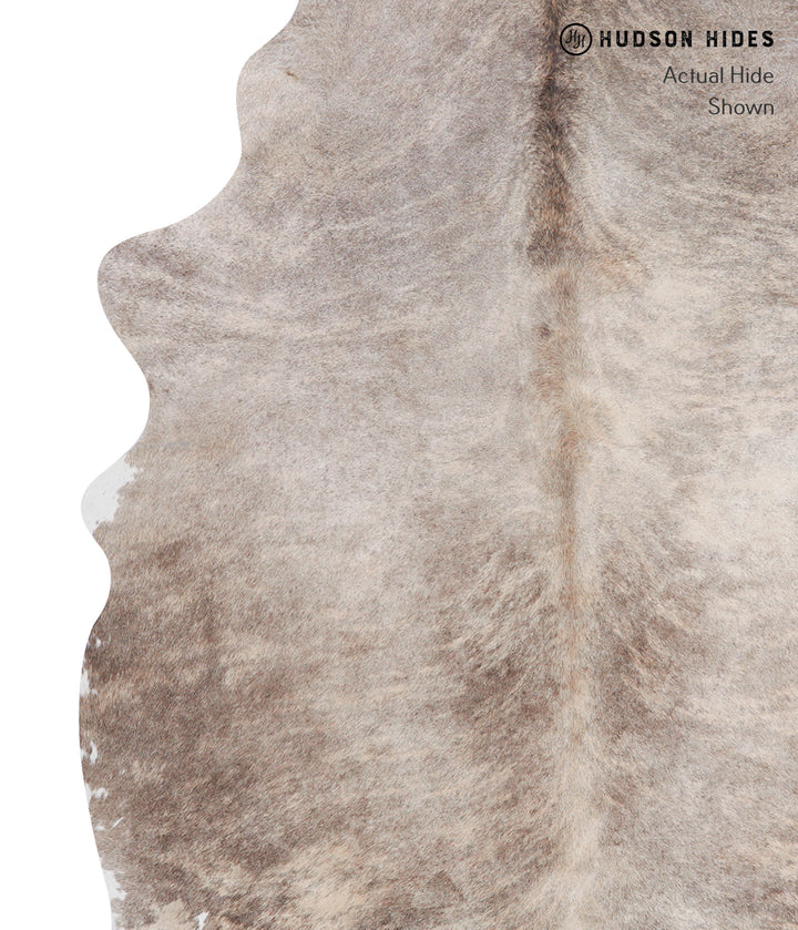 Grey Brindle X-Large Brazilian Cowhide Rug 7'0"H x 6'3"W #A6353 by Hudson Hides