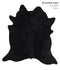 Solid Black X-Large Brazilian Cowhide Rug 6'10