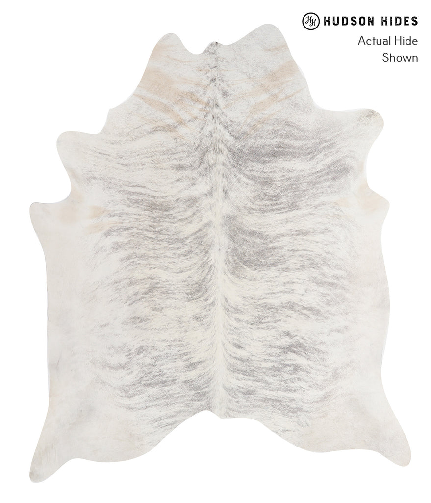 Grey Brindle X-Large Brazilian Cowhide Rug 7'2"H x 6'0"W #A6497 by Hudson Hides
