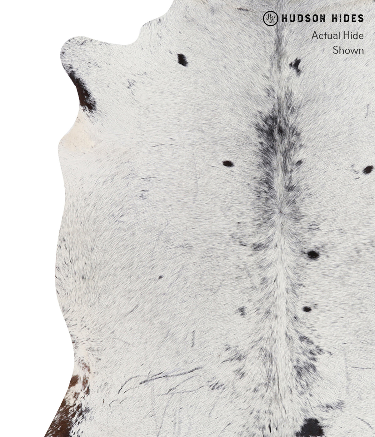 Salt and Pepper Black Cowhide Rug #A6505