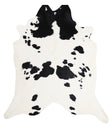 Black and White XX-Large Brazilian Cowhide Rug 8'6"H x 7'8"W #A6511 by Hudson Hides