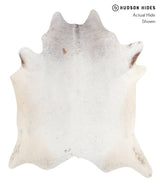 Salt and Pepper Brown XX-Large Brazilian Cowhide Rug 7'7"H x 6'7"W #A6512 by Hudson Hides