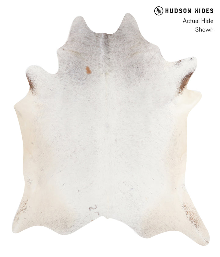Salt and Pepper Brown XX-Large Brazilian Cowhide Rug 7'7"H x 6'7"W #A6512 by Hudson Hides