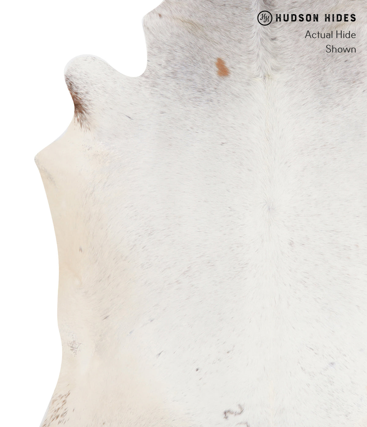 Salt and Pepper Brown XX-Large Brazilian Cowhide Rug 7'7"H x 6'7"W #A6512 by Hudson Hides