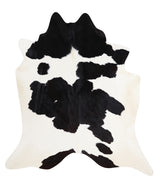 Black and White Large Brazilian Cowhide Rug 7'8"H x 5'1"W #A6527 by Hudson Hides