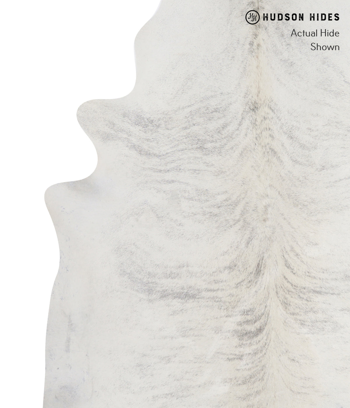 Grey Brindle XX-Large Brazilian Cowhide Rug 7'7"H x 6'10"W #A6634 by Hudson Hides
