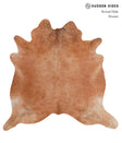 Solid Brown XX-Large Brazilian Cowhide Rug 7'1"H x 7'4"W #A6765 by Hudson Hides