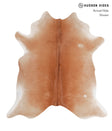 Solid Brown X-Large Brazilian Cowhide Rug 7'0"H x 6'7"W #A6776 by Hudson Hides
