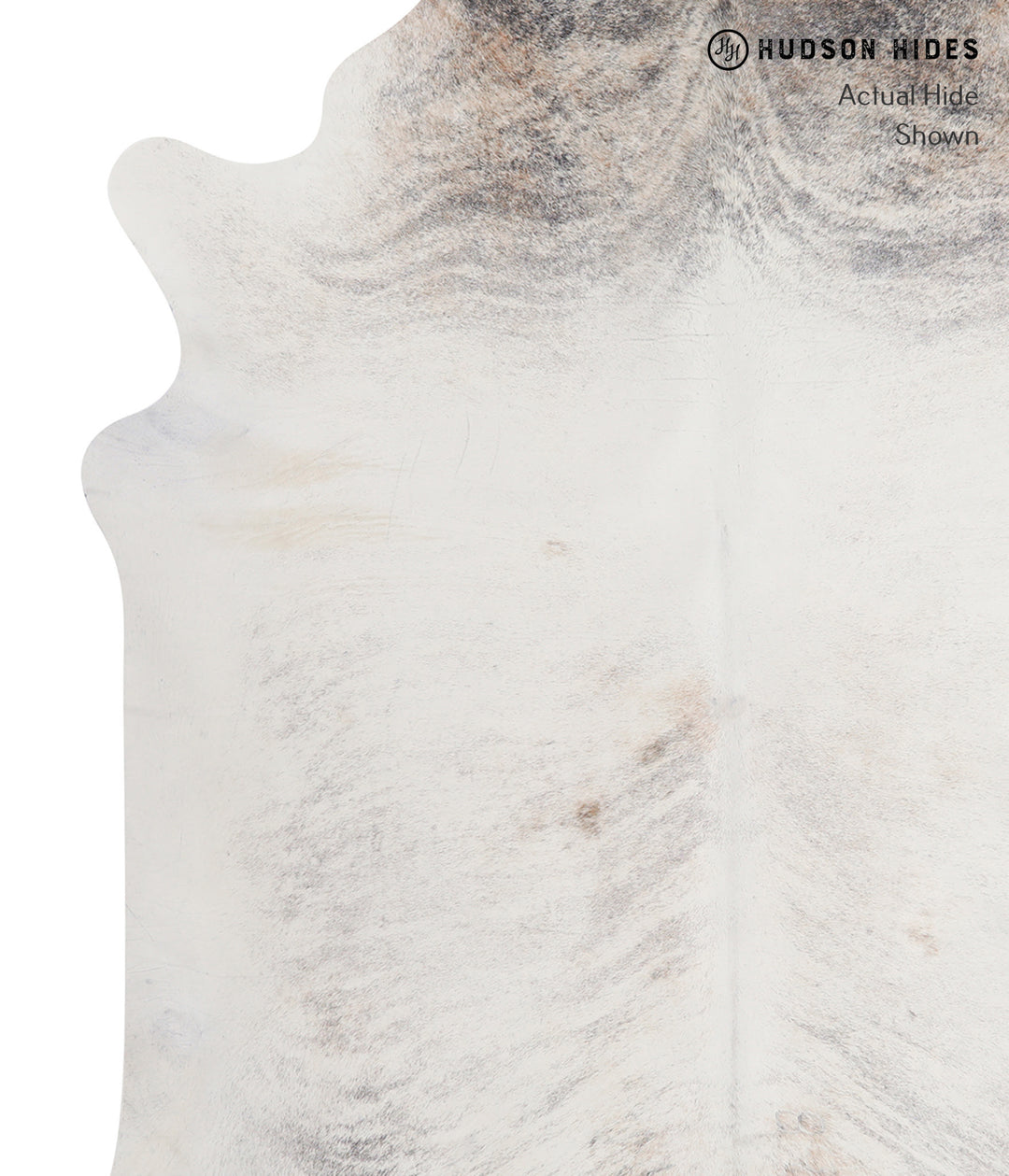 Grey Brindle X-Large Brazilian Cowhide Rug 7'6"H x 6'7"W #A6798 by Hud