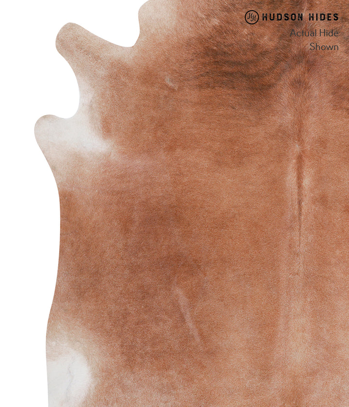 Solid Brown XX-Large Brazilian Cowhide Rug 7'6"H x 7'0"W #A6805 by Hudson Hides