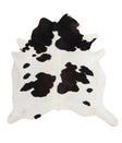 Black and White XX-Large Brazilian Cowhide Rug 7'2"H x 7'2"W #A6908 by Hudson Hides