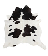 Black and White XX-Large Brazilian Cowhide Rug 7'2"H x 7'2"W #A6908 by Hudson Hides