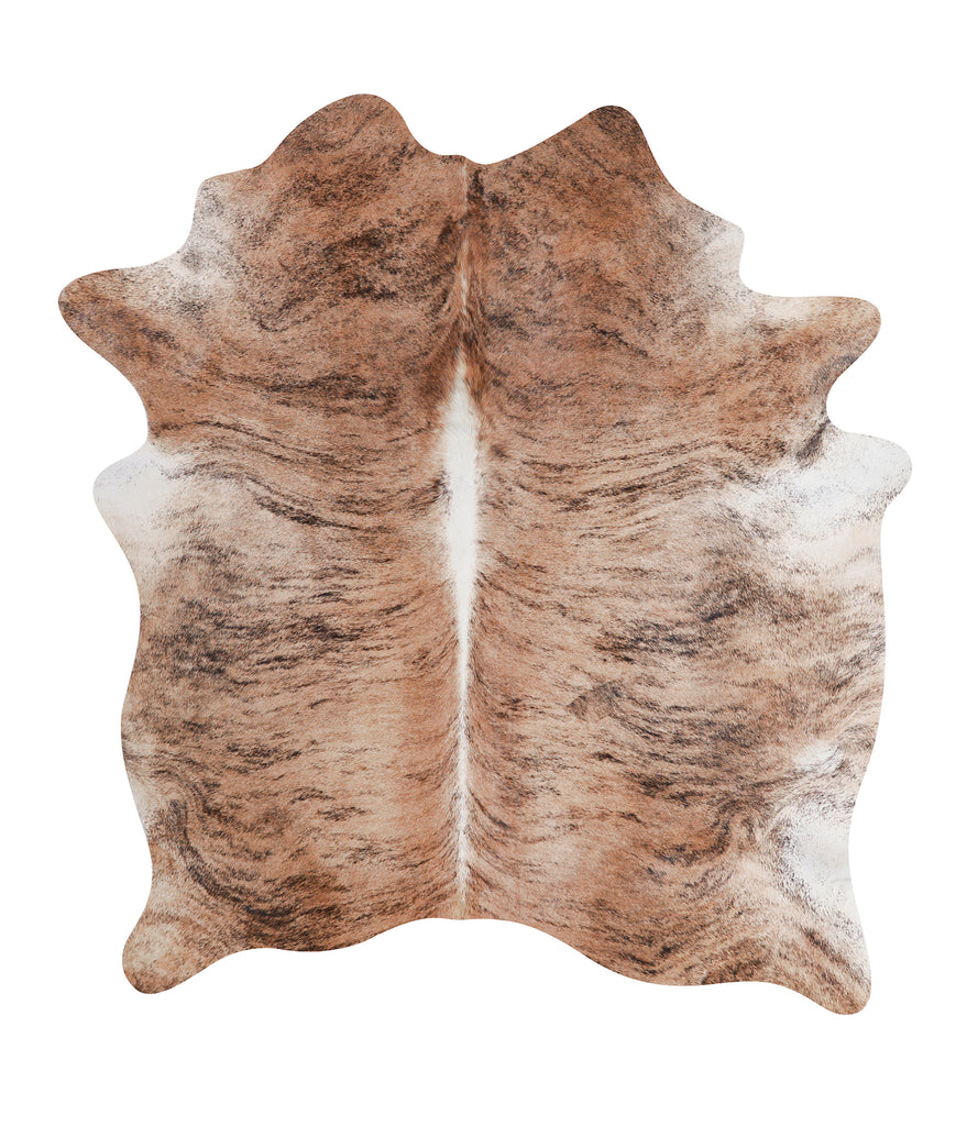 Light Brindle X-Large Brazilian Cowhide Rug 6'10"H x 6'4"W #A6942 by Hudson Hides
