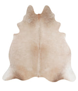Beige Large Brazilian Cowhide Rug 6'4"H x 6'2"W #A6959 by Hudson Hides