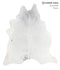 Salt and Pepper Black X-Large Brazilian Cowhide Rug 7'3