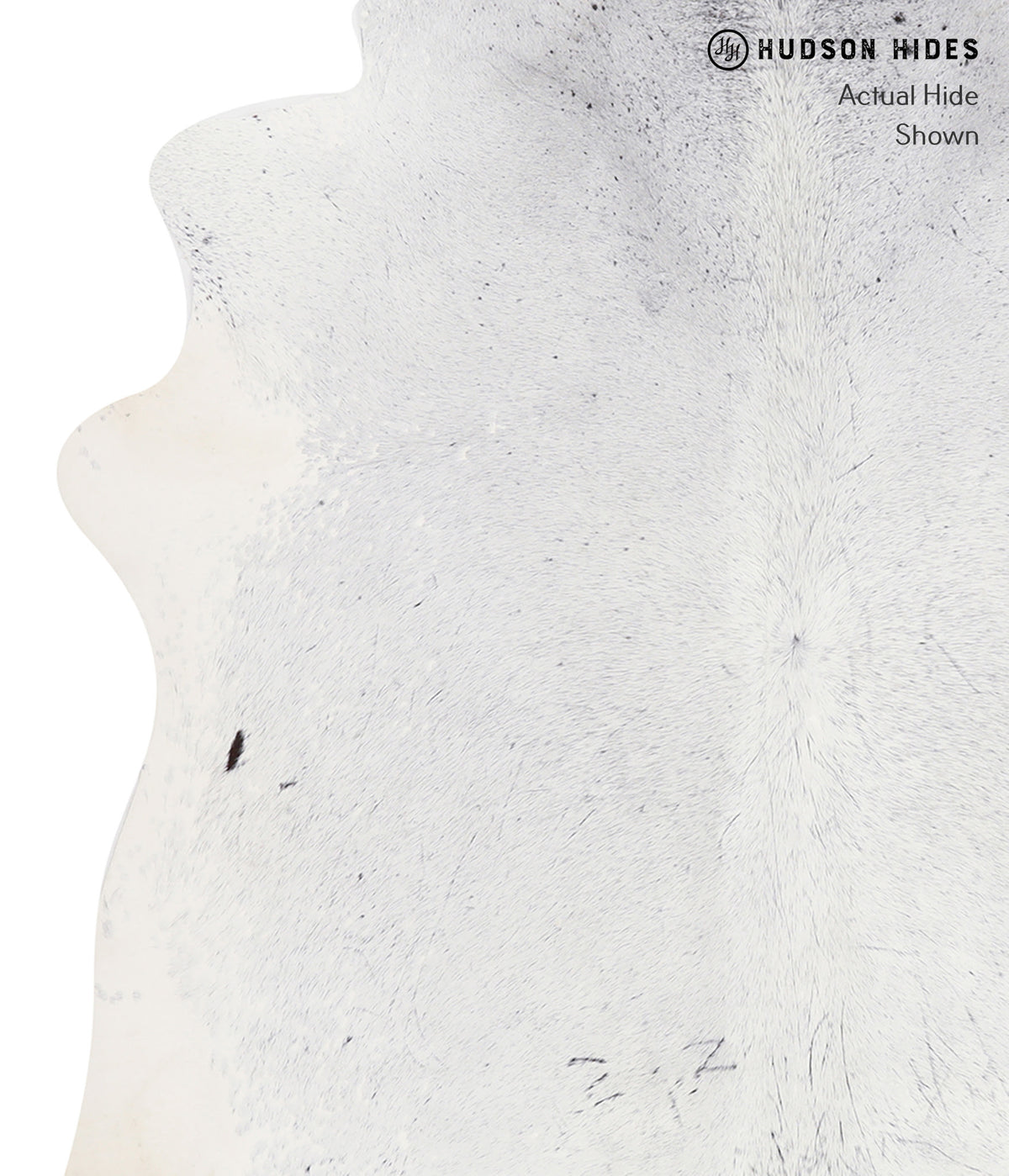 Salt and Pepper Black X-Large Brazilian Cowhide Rug 7'3"H x 6'5"W #A7155 by Hudson Hides