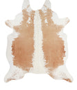 Beige and White XX-Large Brazilian Cowhide Rug 8'3"H x 6'11"W #A7231 by Hudson Hides