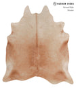 Solid Brown X-Large Brazilian Cowhide Rug 6'11"H x 6'4"W #A7451 by Hudson Hides