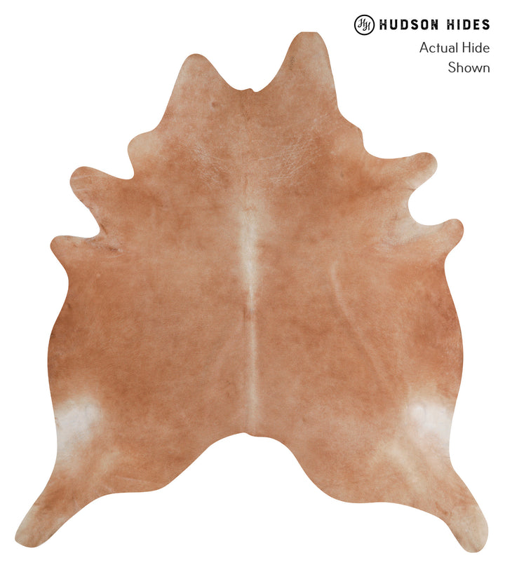Solid Brown XX-Large Brazilian Cowhide Rug 8'3"H x 7'7"W #A7464 by Hudson Hides