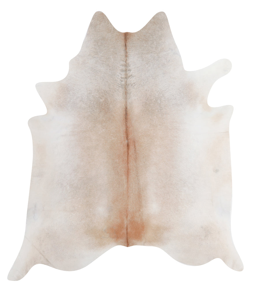 Grey with Beige X-Large Brazilian Cowhide Rug 7'2"H x 6'4"W #A7468 by Hudson Hides