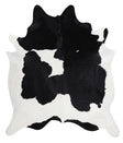 Black and White X-Large Brazilian Cowhide Rug 7'11"H x 5'9"W #A7471 by Hudson Hides
