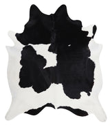 Black and White X-Large Brazilian Cowhide Rug 7'11"H x 5'9"W #A7471 by Hudson Hides