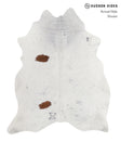 Salt and Pepper Brown X-Large Brazilian Cowhide Rug 7'3"H x 6'0"W #A7525 by Hudson Hides