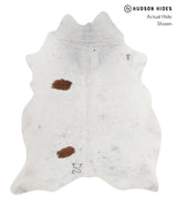 Salt and Pepper Brown X-Large Brazilian Cowhide Rug 7'3"H x 6'0"W #A7525 by Hudson Hides