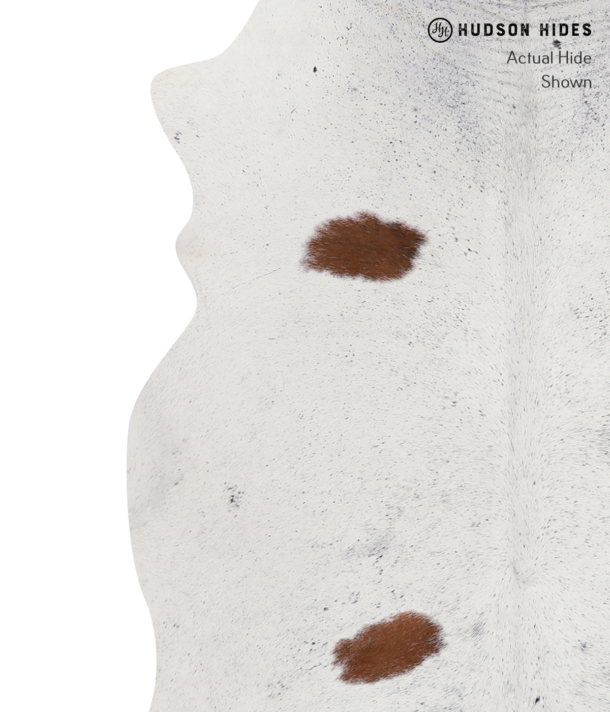 Salt and Pepper Brown Cowhide Rug #A7525