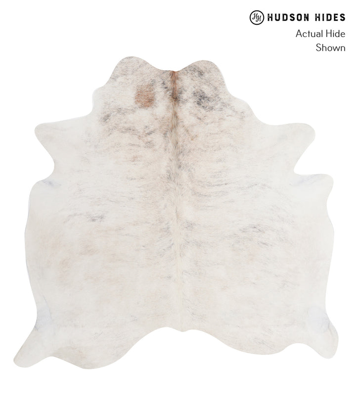 Grey Brindle Large Brazilian Cowhide Rug 6'0"H x 6'3"W #A7570 by Hudson Hides