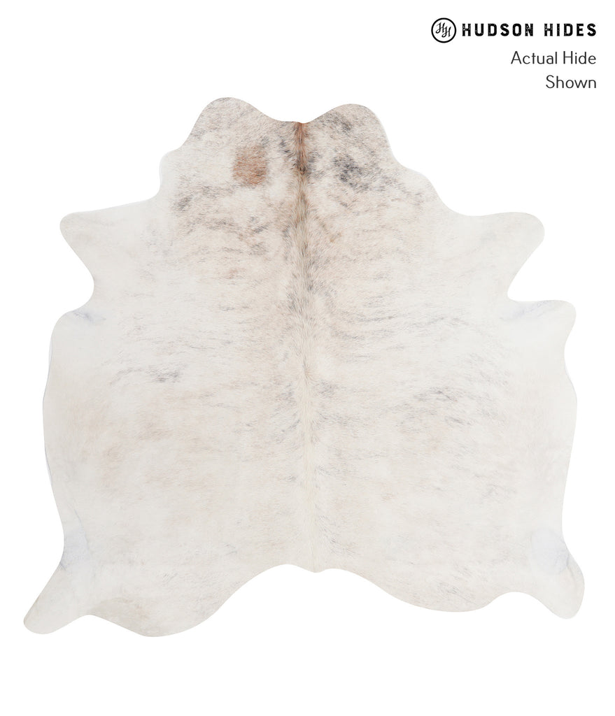 Grey Brindle Large Brazilian Cowhide Rug 6'0"H x 6'3"W #A7570 by Hudson Hides