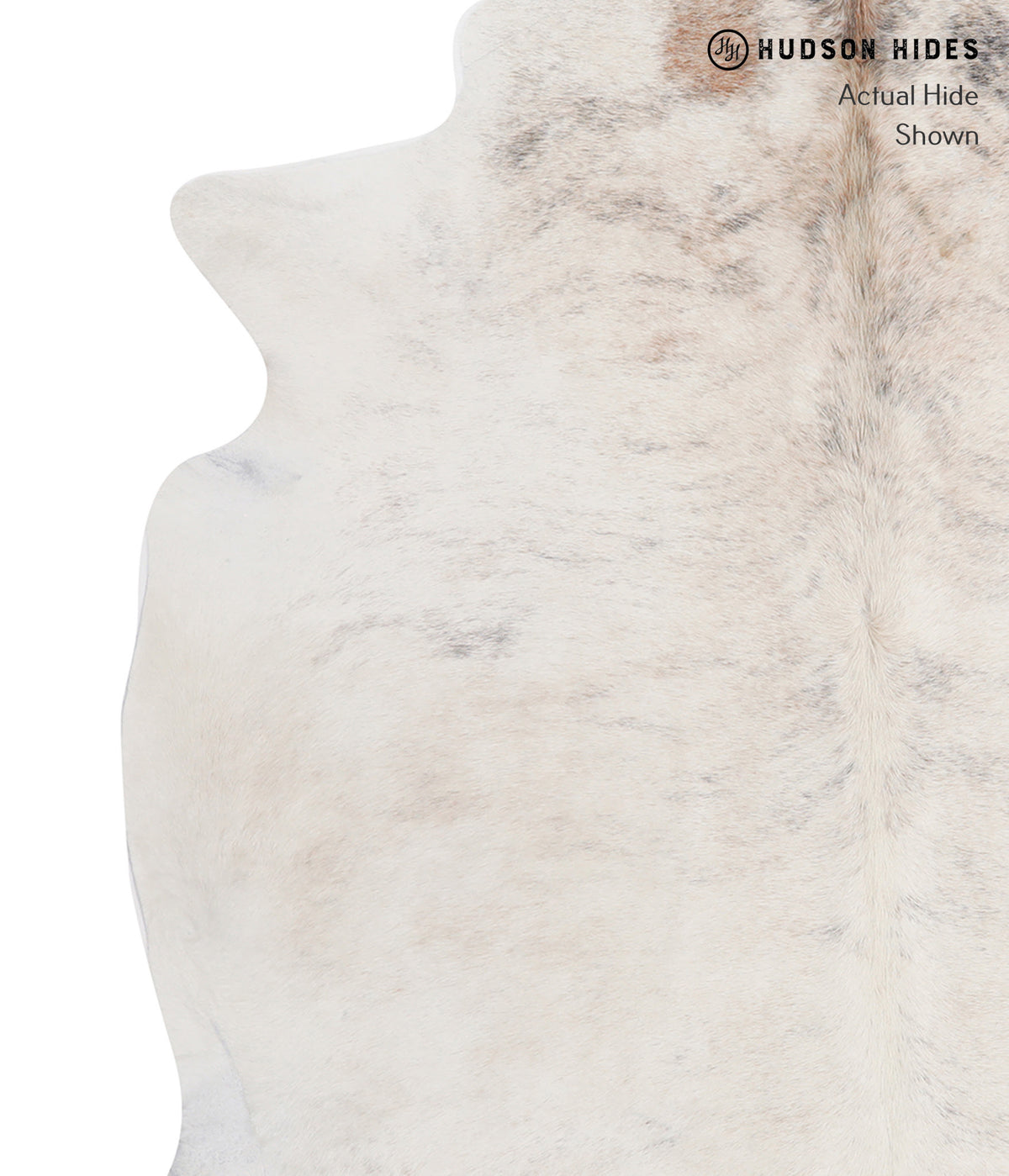 Grey Brindle Large Brazilian Cowhide Rug 6'0"H x 6'3"W #A7570 by Hudson Hides