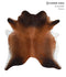 Warm Caramel X-Large Brazilian Cowhide Rug 7'1
