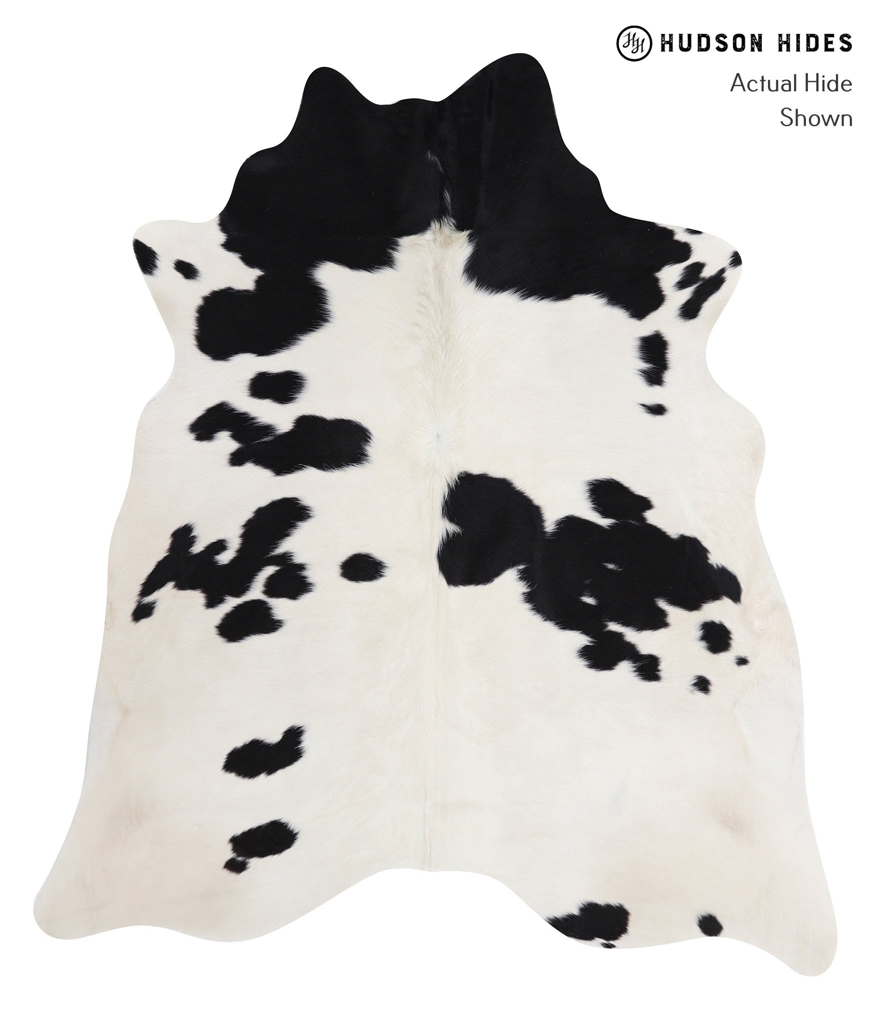 Black and White Cowhide Rug #A7621