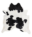Black and White X-Large Brazilian Cowhide Rug 7'2"H x 5'8"W #A7686 by Hudson Hides