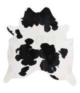 Black and White X-Large Brazilian Cowhide Rug 7'2"H x 5'8"W #A7686 by Hudson Hides