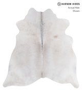 Medium Grey Large Brazilian Cowhide Rug 6'2"H x 5'11"W #A7699 by Hudson Hides