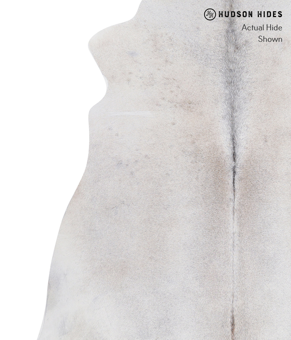 Medium Grey Large Brazilian Cowhide Rug 6'2"H x 5'11"W #A7699 by Hudson Hides