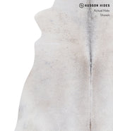 Medium Grey Large Brazilian Cowhide Rug 6'2"H x 5'11"W #A7699 by Hudson Hides