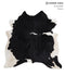 Black and White X-Large Brazilian Cowhide Rug 6'5