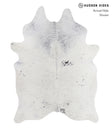 Salt and Pepper Black X-Large Brazilian Cowhide Rug 7'6"H x 5'9"W #A7797 by Hudson Hides