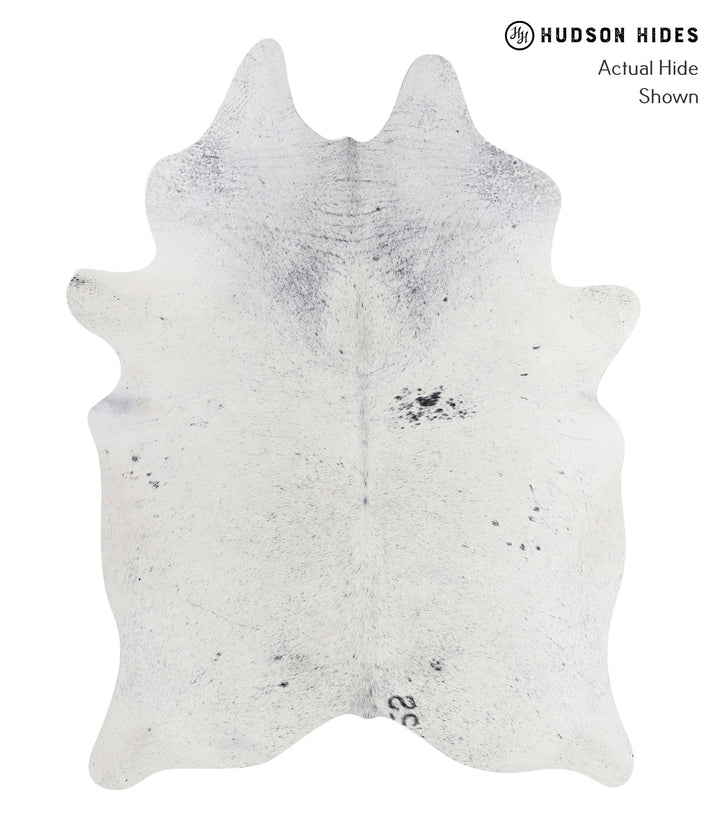 Salt and Pepper Black X-Large Brazilian Cowhide Rug 7'6"H x 5'9"W #A7797 by Hudson Hides