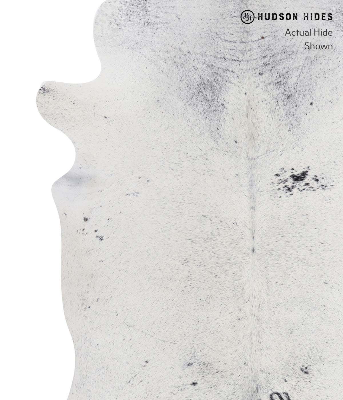 Salt and Pepper Black X-Large Brazilian Cowhide Rug 7'6"H x 5'9"W #A7797 by Hudson Hides