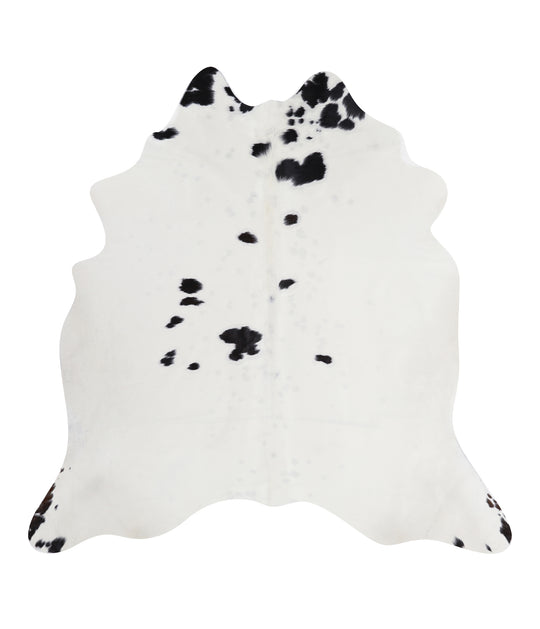 Black and White X-Large Brazilian Cowhide Rug 6'4"H x 6'4"W #A7904 by Hudson Hides