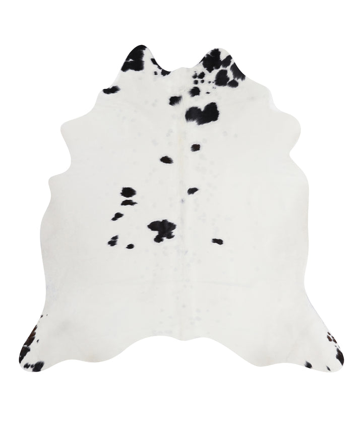 Black and White X-Large Brazilian Cowhide Rug 6'4"H x 6'4"W #A7904 by Hudson Hides