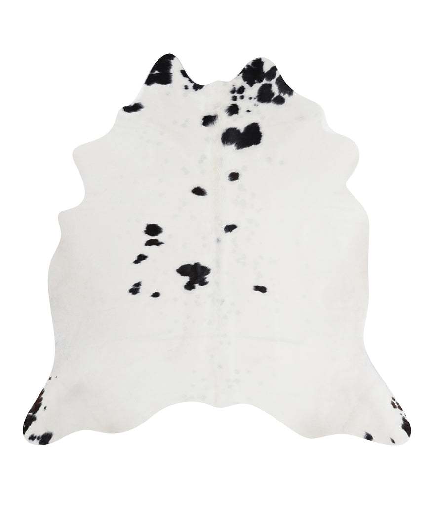 Black and White X-Large Brazilian Cowhide Rug 6'4"H x 6'4"W #A7904 by Hudson Hides